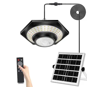 Solar Powered Outdoor Light, 3-color Light with Remote Control, Waterproof 360° Wide Angle Flood Light, Outdoor Light for Terrace & Deck