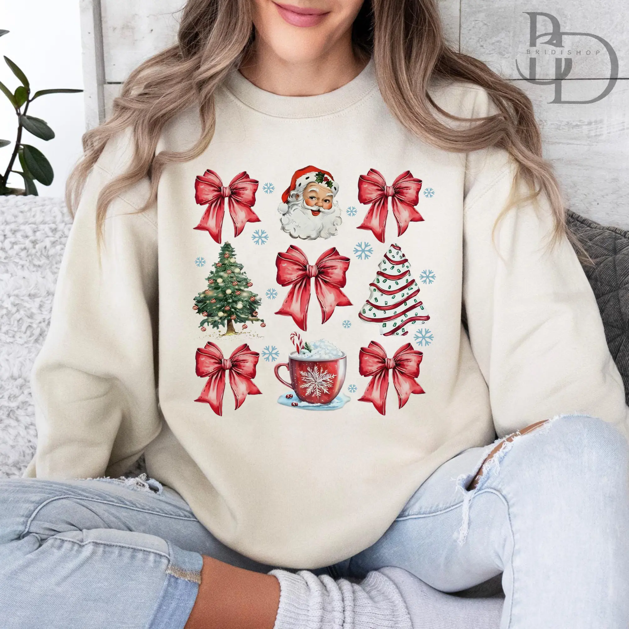 Red Coquette Christmas Shirt Comfort Colors, Cute Xmas Tshirt, Christmas Spirit Sweatshirt, Women's Holiday Tee