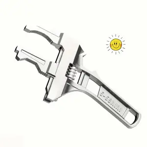 universal maintenance bathroom manual tools 6-68 large opening pipe wrench nut key adjustable wrench home maintenance tools wrench