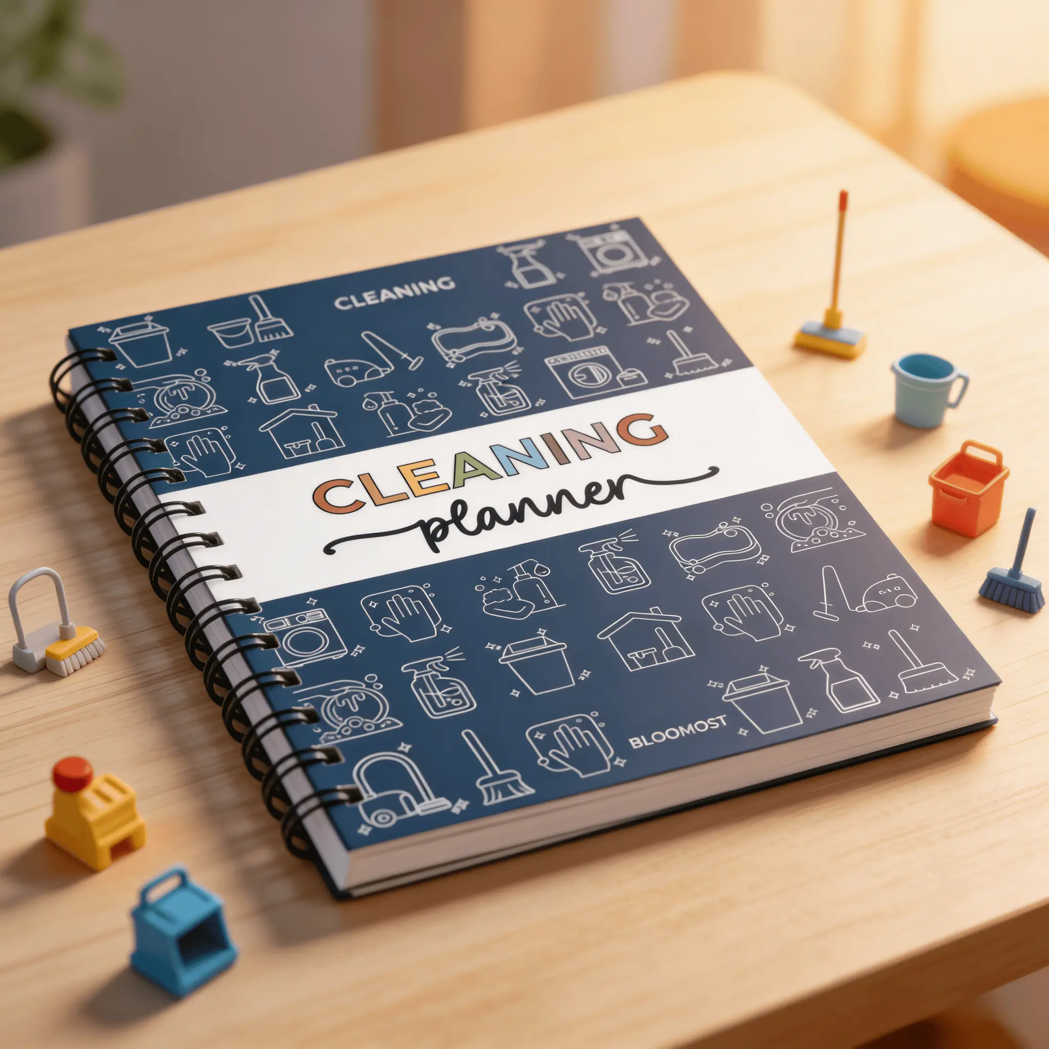 ADHD Cleaning Planner - Cleaning Schedule and Checklist Organizer for Adults and Teens - Daily, Weekly & Monthly Household Cleaning Checklist for ADHD Minds - Stress-Free Housework