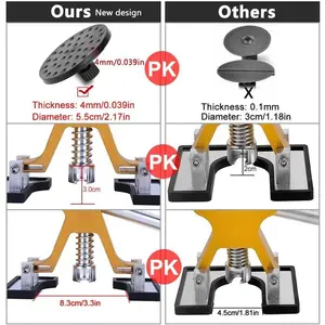45Piece Paintless Dent Repair Kit – Adjustable Width PDR Golden Lifter, Bridge Puller  Glue Gun for Auto, Motorcycle, Refrigerator  Washer