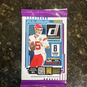 Donruss 2025 NFL Trading Cards Official Panini Football Pack with 8 Cards Super Bowl LX Highlights