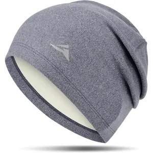 Fleece Beanies Flexfit Winter Hats Skull Cap Cycling Cap Reflective Running Gear Bonnet