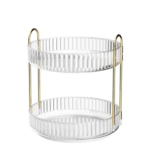 Mothers Day Gift Kitchen Spice Rack Countertop Organizer Multifunctional Rotating Tray Desktop Storage for Cosmetics Makeup Perfume Seasoning Jars 360 Rotatable Space Saving Multi Scene Use for Home Kitchen Vanity Bathroom