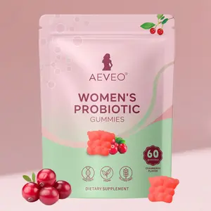 Cranberry Probiotic Gummies, Women pH Balance, Odor control, Vitamin C for Immune Health, Gut Health Support, Vegan, Women's Health Gummies