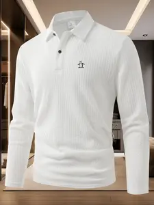 Little penguin silky touch! A long sleeved Polo that falls in love with every touch and cannot be separated from every wear! golf ⛳ A must-have! Polo with excellent elasticity and a professional swing without obstruction!