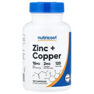 Nutricost Zinc + Copper, 120 Capsules