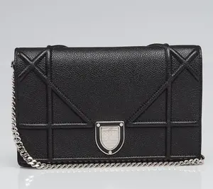 Pre-owned Dior Black Diorama Crossbody Bag