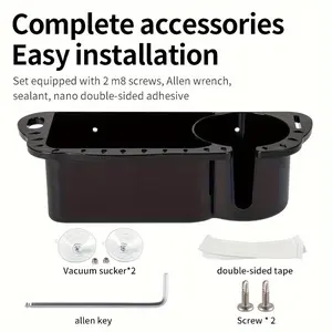 Durable Abs Fishing Gear Storage Box with Cup Holder, Multi-Functional Saltwater Fishing Organizer, Stable and Secure for Boats and Lures, Multifunctional Fishing Accessories