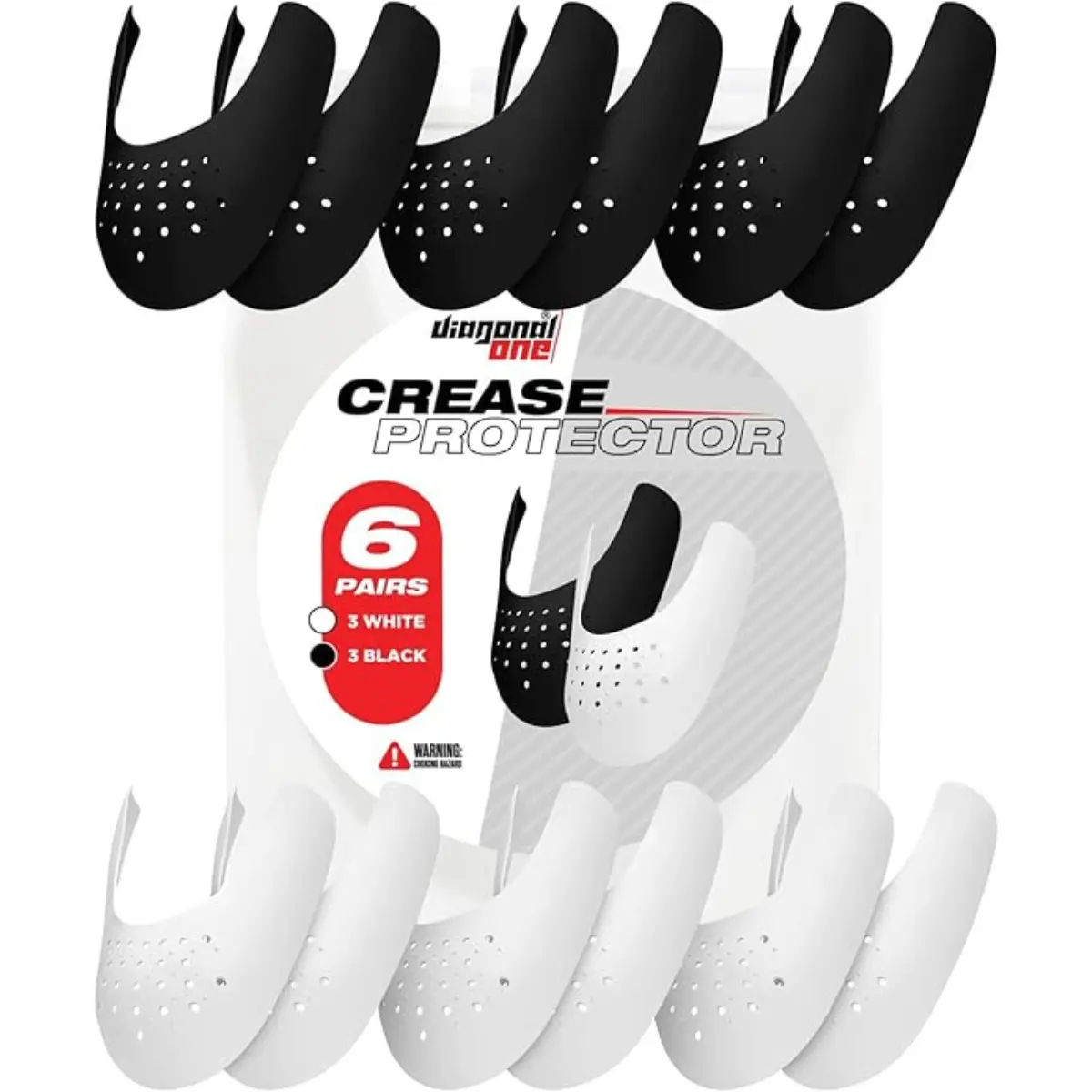 6 Pairs Crease Protectors for Air Force 1, Jordan 1, Dunk Low - Anti Crease Guard & Shoe Protector Footwear Comfort Boot Cover