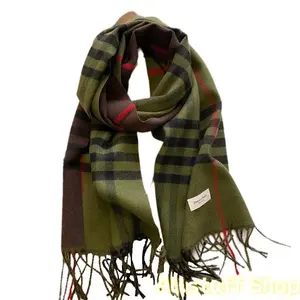Women's Plaid Print Tassel Decor Scarf Casual Soft Warm Shawl for All Seasons Fashion Accessories for Daily Wear