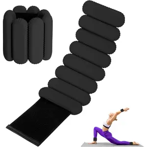 Wrist Ankle Weights for Women, Adjustable Ankle Weights Strength Silicone Bracelets Workout Wrist Ankle Weights for Men Women Yoga Running Dance Ankle Arm Leg Weights (2lb)