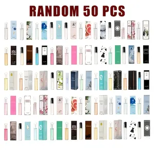 50PCS Women's Long-Lasting Mini Perfume Bottles - 5-10% Fragrance Spray, Suitable for Daily Wear and Gifting, Compact and Portable (Floral/Fruity/Woody/Musk Scents) - Ideal Choice for Perfume Lovers, Gifts for Women's Birthdays/Anniversaries