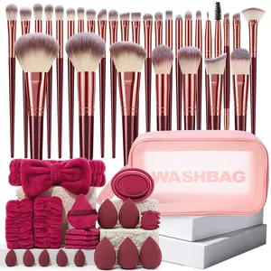1PCS Multi-Functional Zipper Toiletry And Cosmetic Bag Waterproof+30pcs Makeup Brush Sets+24PCS Makeup Tools Set Beauty Kit Beauty Kit Powder Contour