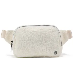 Pander Two-way Zipper Large 2L Everywhere Fleece Waist Pack Belt Bags for Women