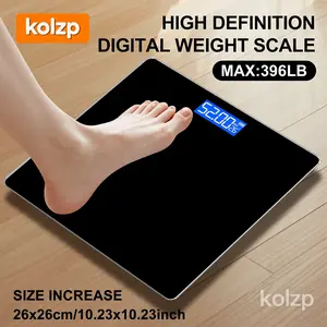High Precision Digital Bathroom Scale, Body Weight Scale, 180kg/396.8lb Capacity, Large LCD Display, Easy-To-Use Home Weight Scale, Weighing Scale for Body Weight (battery Not Included)