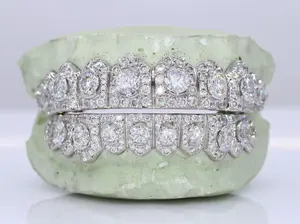 SSS Galaxy Set Honeymoon diamond pointers VVS Moissanite cut diamond set s925 grillz Tooth Gems Oral