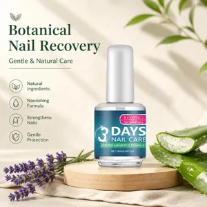ROZINO 3 Days Nail Care Formula with Keratin Amino Acid & Aloe for Superior Nail Nourishment 16ml Bottle for Healthy Nails Manicure