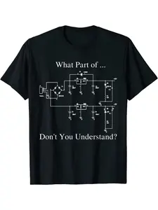 Electrical Engineer T-shirt Gift Fun Engineering Satirical T-shirt Printed T-shirt Men's T-shirt Printed Solid Color