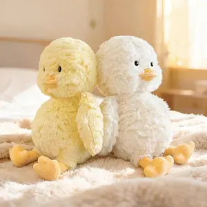 Adorable Yellow Duck Plush Toy, Soft Cartoon White Duck Stuffed Animals Plushies, Cuddly Cartoon Duck Toy Doll, Cute Home Decor, Perfect Gift for Children, Ideal Gift for Halloween and Christmas