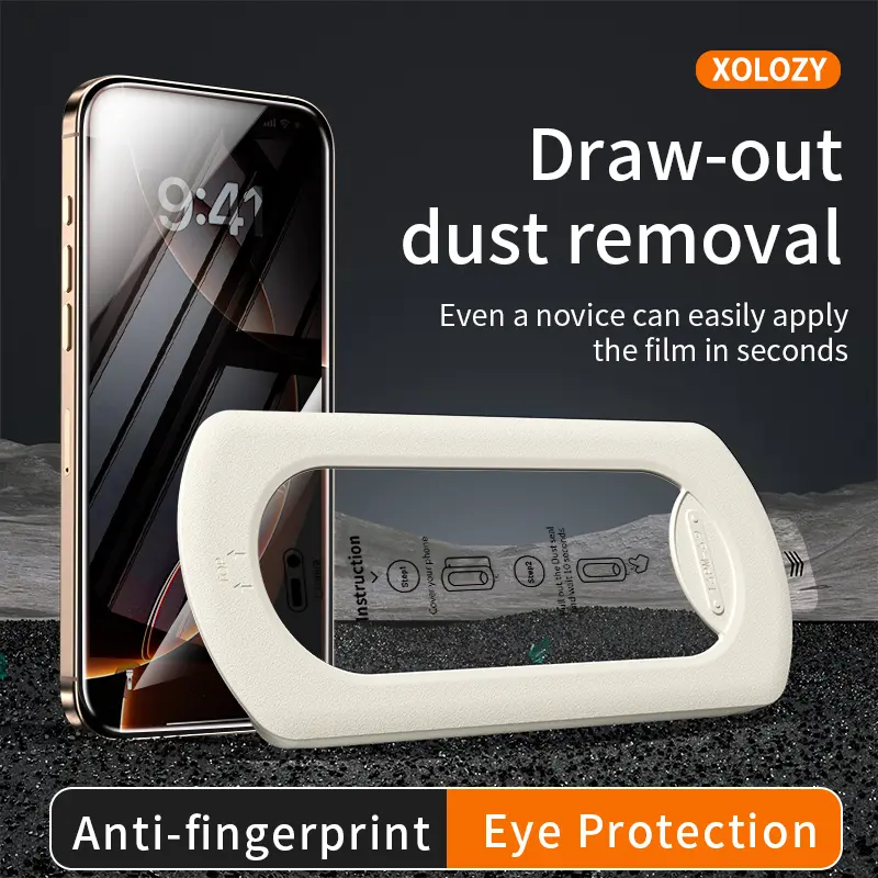 XOZOLY Privacy Screen Protector Tempered Glass Shockproof Phone Protective Film For Samsung, iPhone,Crystal Clear, Proof Phone Screen Protector Privacy Screen Protector Protective Phone Accessori.