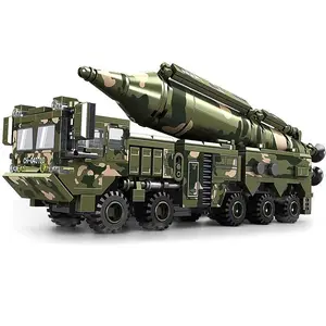 432pcs Dongfeng-21 Missile Car Model Kit, DIY Assembly Toy Set, Educational Gift for Kids, Detailed Scale Model Building, Building Blocks
