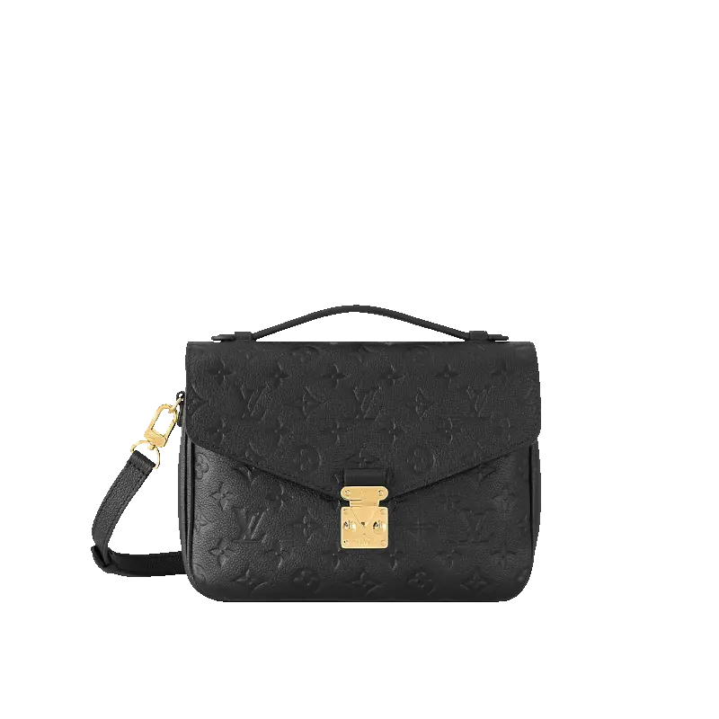 ‮ nottiuV siuoL ‬  Pоchētte Métis East West Monogram Empreinte Leather – Black