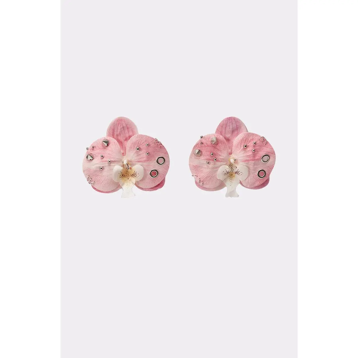 PIERCED ORCHID EARRING