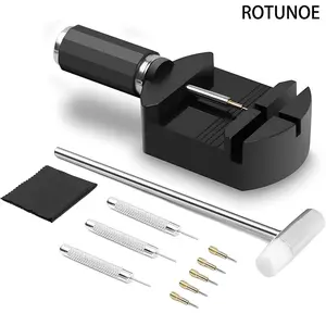 ROTUNOE Professional Watch Repair Tool Kit - Watch Link Band Pin Remover - Repair Toolkit for Watch Band Adjustment & Bracelet Sizing Hand Tools Tool Accessories