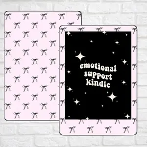 Black Bow Kindle Skin | Kindle Decal | Kindle/ E-Reader Accessory | Bookish Gifts | Book Lover Kindle Vinyl Decal