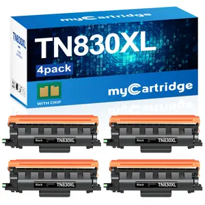 myCartridge  DCP-L2640DW TN830XL TN830 ，4myCartridge Compatible Toner Cartridge Replacement for Brother DCP-L2640DW TN830XL TN830 ，4pack