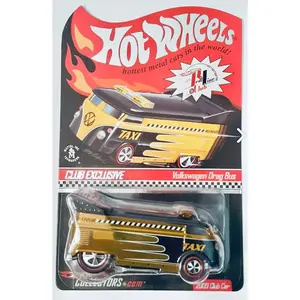 2009 Hot Wheels RLC Volkswagen Drag Bus Club Car – Taxi Edition (#3295 of 7000) – Spectraflame Yellow