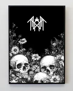 Sleep Token Dark Gothic Skull Poster – Album Inspired Art Print, Dark Alternative Wall Decor for Music Fans