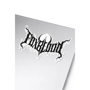 Foxblood Metal Logo Sticker Foxblood Metal Logo Sticker
