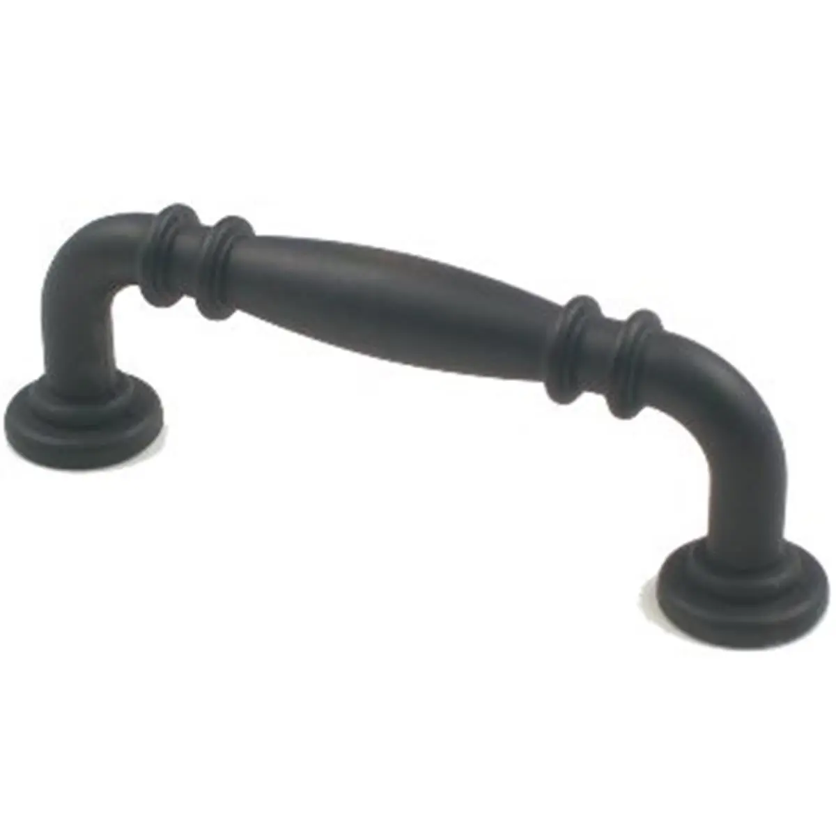 Rusticware Classic Rustic Metal Double Knuckle Pull, Oil Rubbed Bronze Finish, 4 in. Center to Center, Door Hardware for Bathroom Doors, Coordinates with Doorknobs & Complementary Hardware