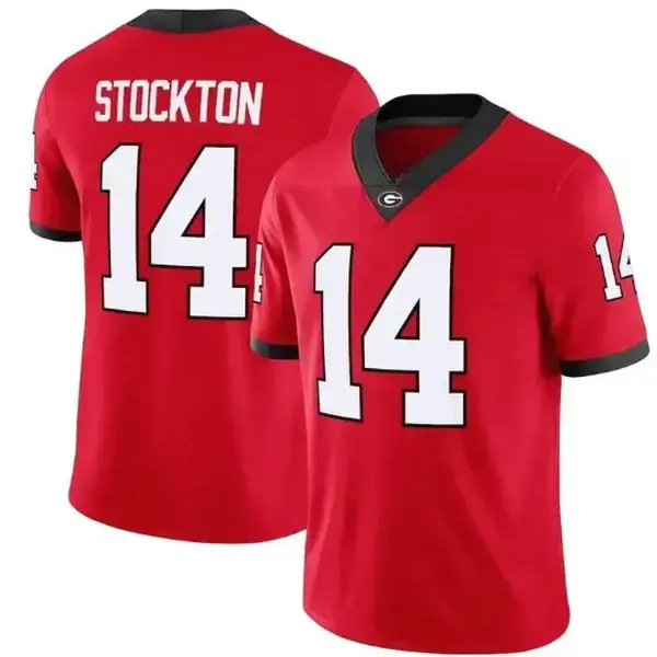 Unisex Georgia Football Jersey – Top Players Collection, Red Black & White Design, Player Style Game Day Shirt, College Football Fan Apparel