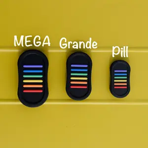 Confetti Pill Slider Fidget – Magnetic Sensory Toy with Keychain