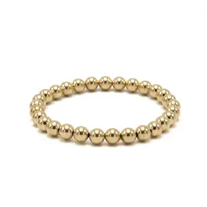 6mm Waterproof 14k Gold Filled Karma Bracelet