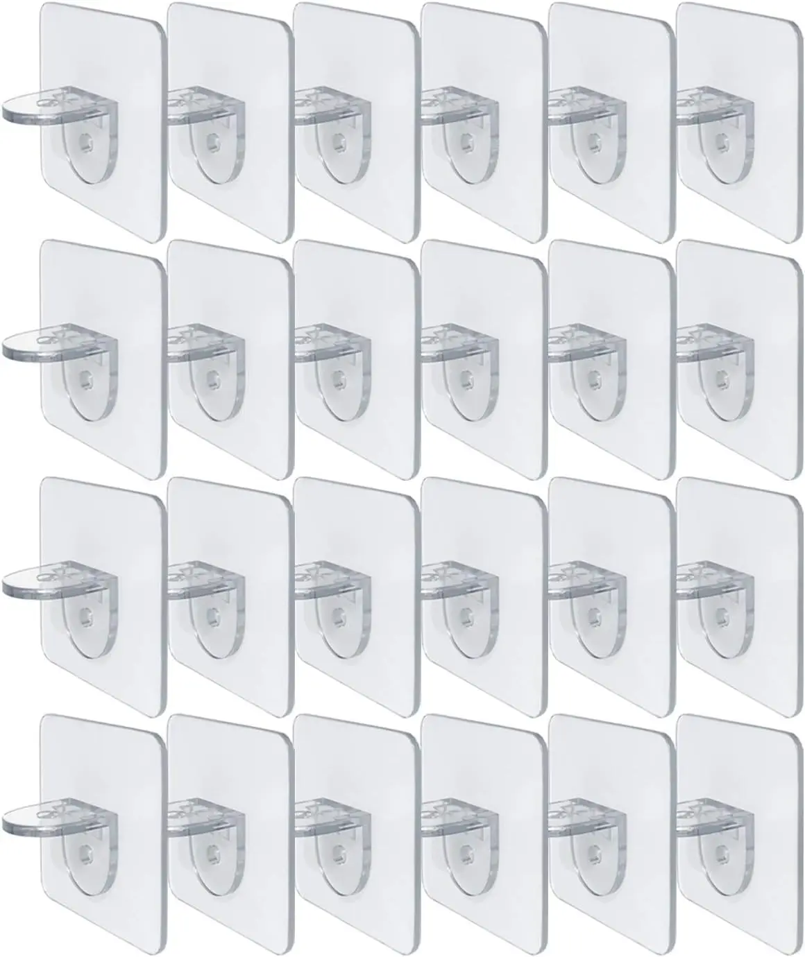 Punch Free Shelf Support Peg-Self Adhesive Shelves Clips for Kitchen Cabinet Book Shelves- Partition Holders Pin for Closet Brackets Clapboard Layer-Load Bearing 10 Pounds