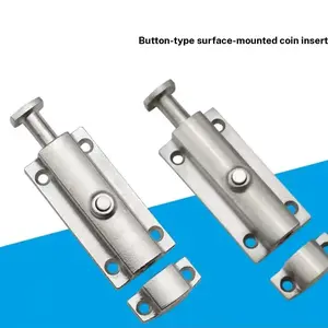 Single 304 Stainless Steel Home Cabinet Door Latch Dk404 Automatic Bounce Back Window Spring Latch Door Closer Lock