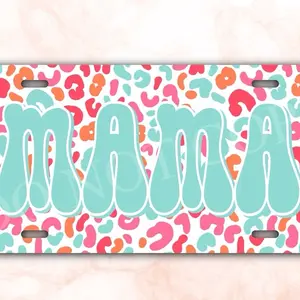 Mama leopard license plate