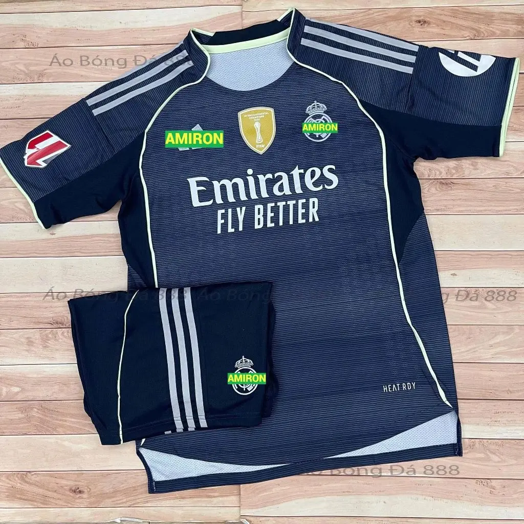 Real Madrid away kit for the 2025/26 season - Made from high-quality, premium polyester - FULL LOGO