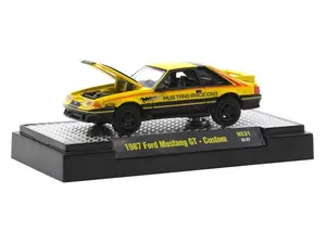 1987 Ford Mustang GT Custom Pace Car (Auto-Thentics) Diecast 1:64 Scale Model - M2 Machines 31500-HS31