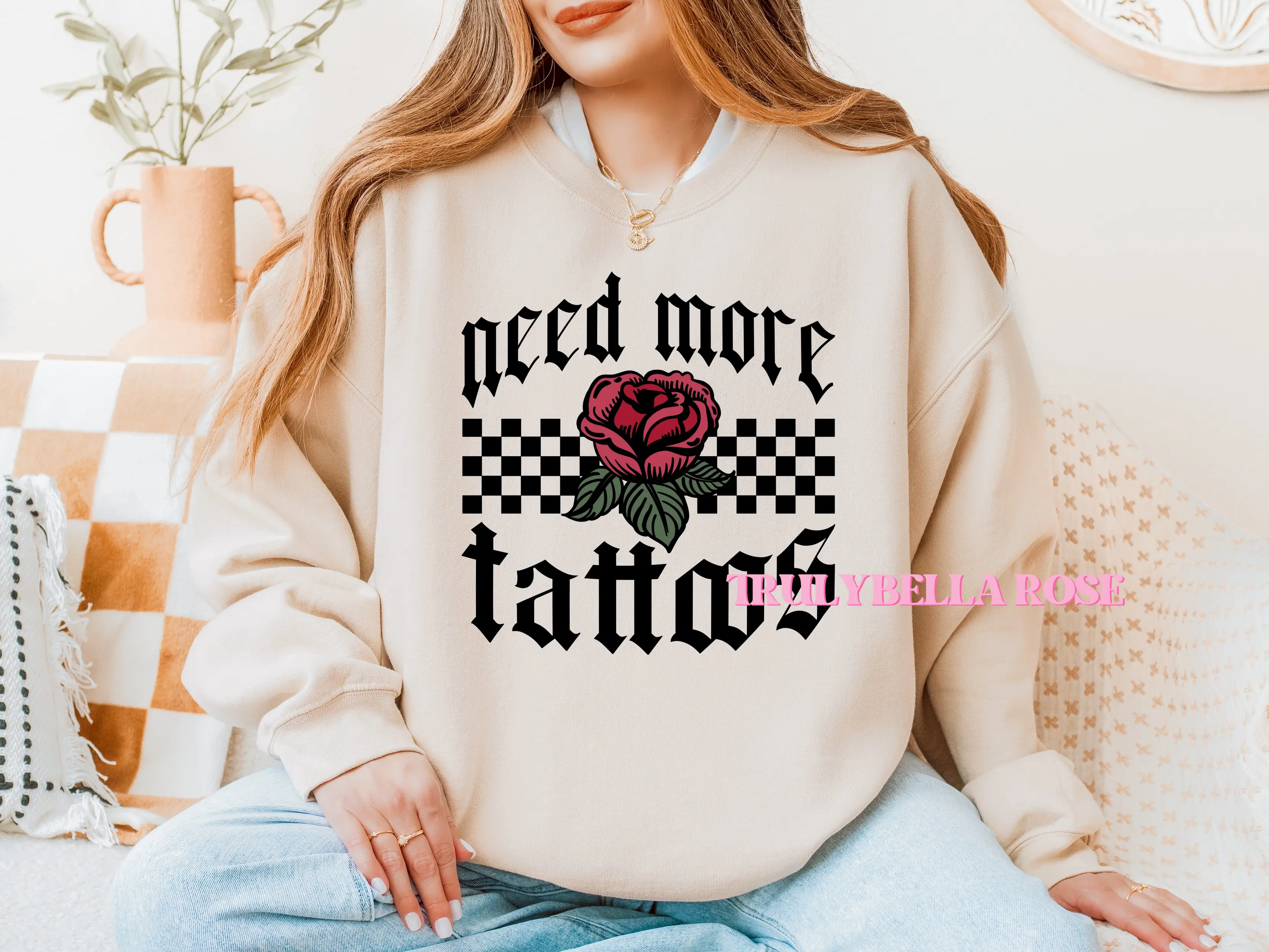 Need more tattoos sweatshirt, Gildan sweatshirt