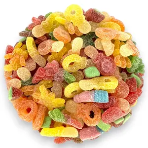Delicious Assorted Sour Gummy Mix - 1.5 lb - A Symphony of Flavors - Soft, Chewy, and Bursting with Tangy Delight(24 oz)
