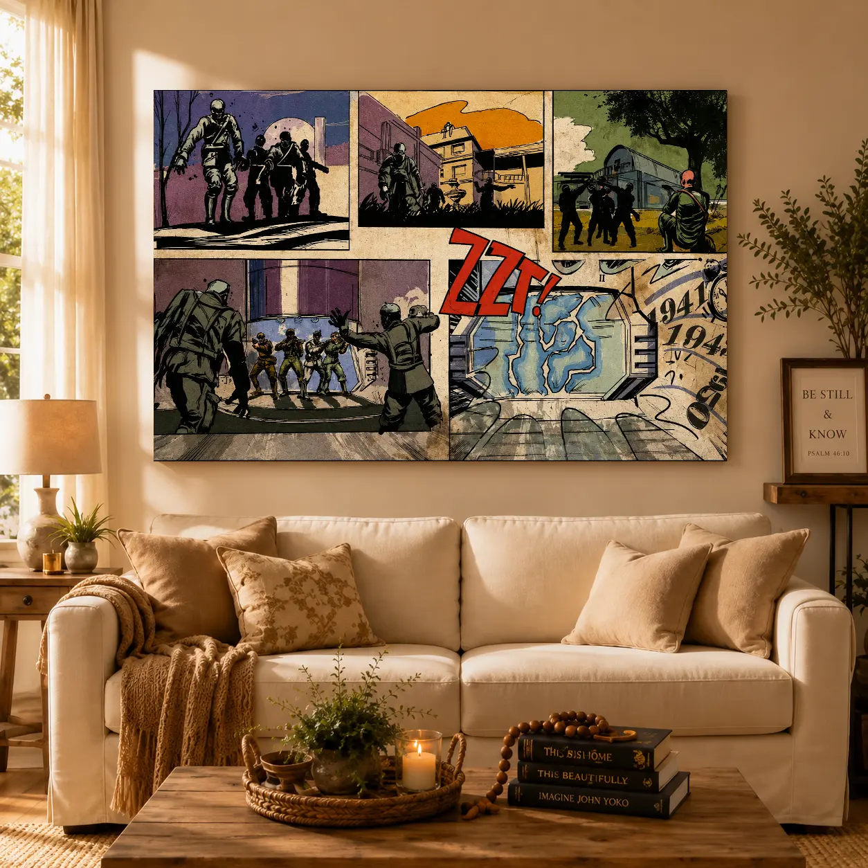 Call of Duty Black Ops Zombies Canvas Poster - Cool Wall Art with Graphic Print Design, HD Quality Multi-Size Vintage Gaming Artwork for Gamer Room, Man Cave Decoration, Video Game Fan Gift