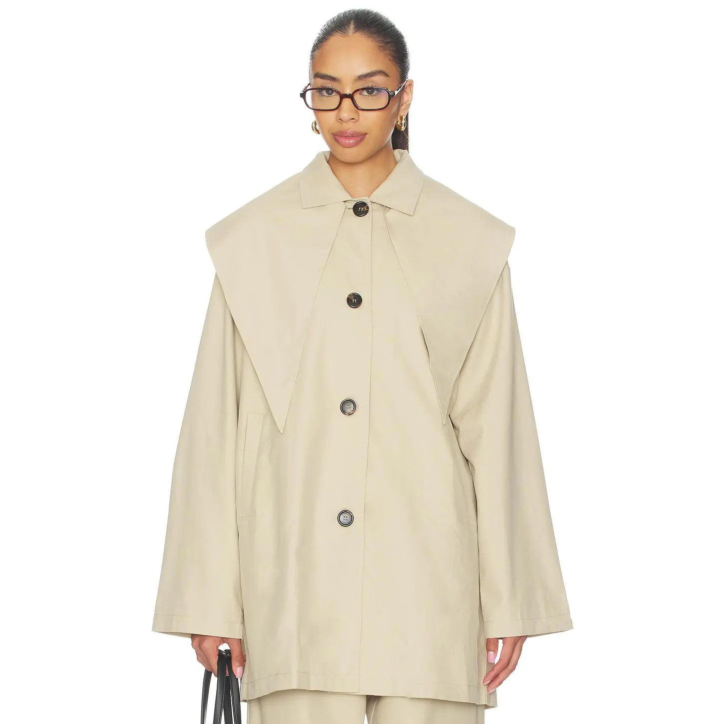 SOLAQUA The Xanthe Coat in Tan