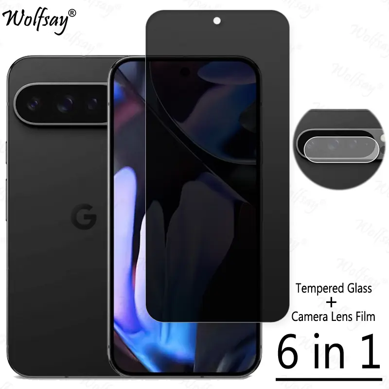 Privacy Screen Protector For Google Pixel 9 Pro Anti-Spy Tempered Glass Pixel 9 Pro XL Camera Glass For Google Pixel 9 Pro Glass