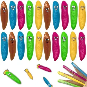 Creative Finger Pop Poop Toy Set, Artificial Imitation, 5/10/20 Pieces, Soft Tpr Material, Prank Joke for April Fools' Day & Halloween, Random Colors