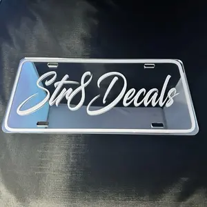 Custom Front License Plate - 12x6 Inches, Weather Resistant, Handmade in the USA, Humor Decal for Trucks & Cars, Easy Installation